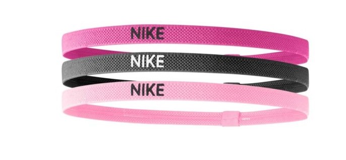Nike Elastic Hairbands 3 Pack Spark Pink