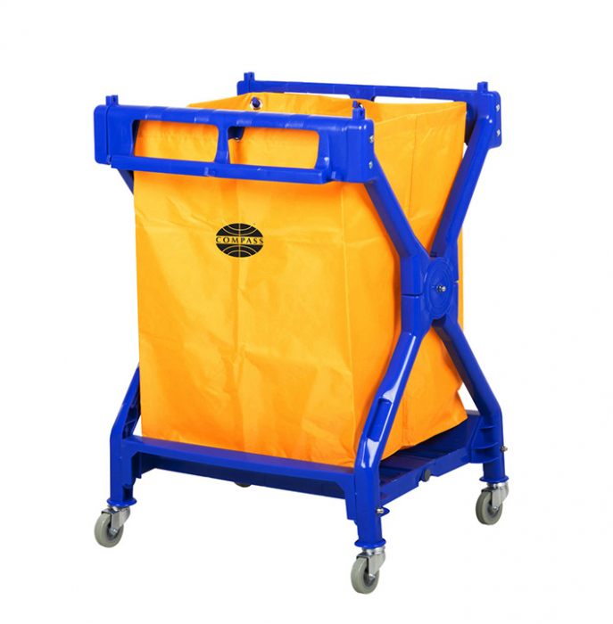 Compass Laundry Scissor Cart With Bag 