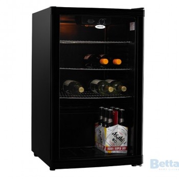 Heller 115L Black Wine Cabinet