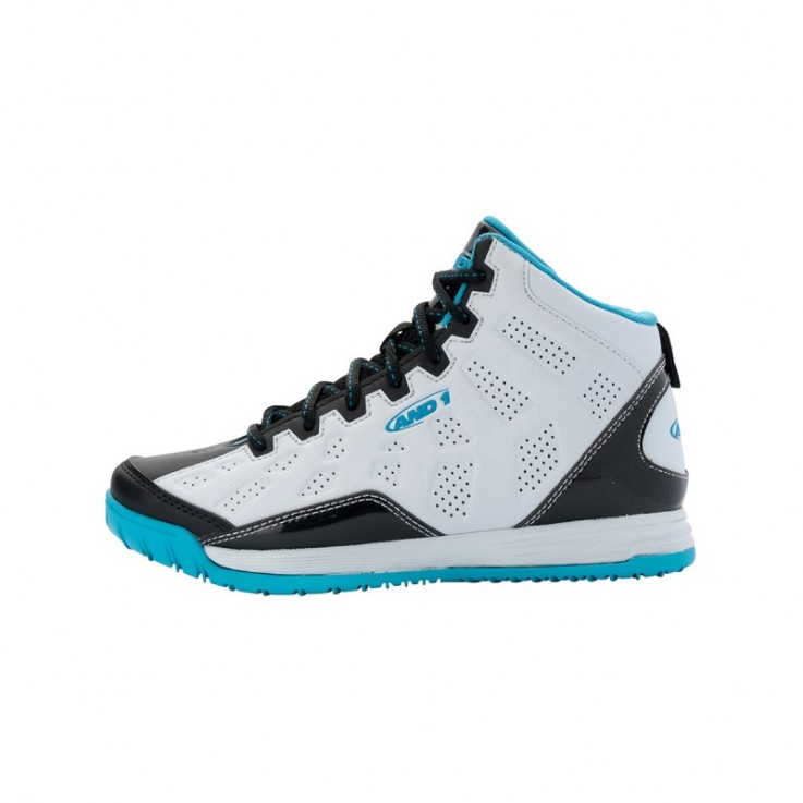  Showout Mid Junior - White/Black-Teal  