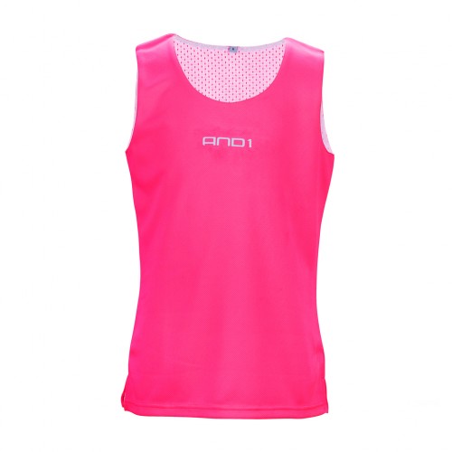 AND1 JUNIOR REVERSIBLE SINGLET - PINK/WH