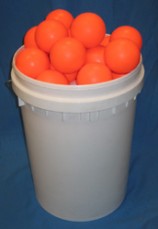 LACROSSE BALLS AND BUCKET – WHITE