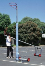 Netball Post Portable With Wheels Deluxe