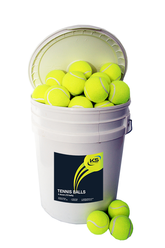 Tennis Balls & Bucket 6 Dozen