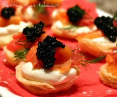 Creme Fraiche & Salmon Caviar