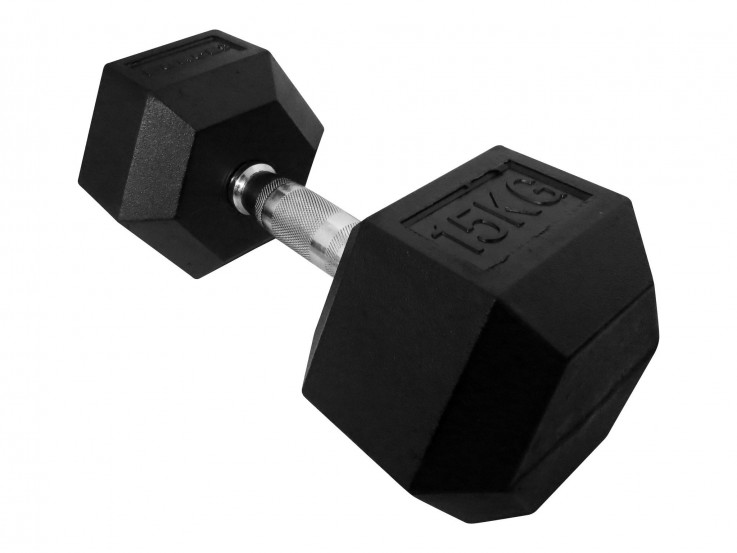 FORCE USA RUBBER HEX DUMBBELLS- ALL SIZE