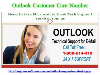 Outlook Customer Care Number| Remote Service at 1-800-614-419