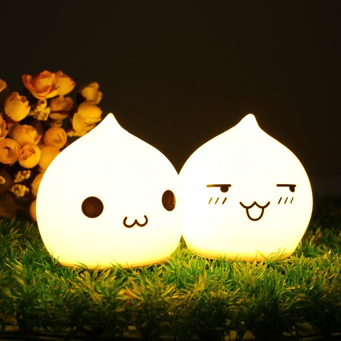 CUTE WATER DROP SILICONE LED NIGHT LIGHT