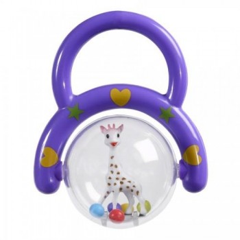SOPHIE HAND RATTLE (PURPLE,GREEN,RED )