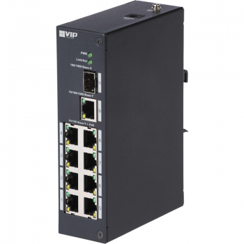 8-PORT POE+ SWITCH WITH 1 SFP PORT AND 1