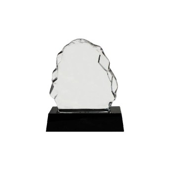 Crystal Trophy - Iceberg with Black Base