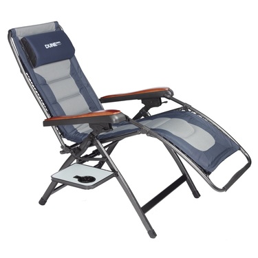 Dune Deluxe Lounge Recliner Blue & Grey