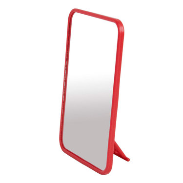Kookaburra Camping Mirror With Stand Red
