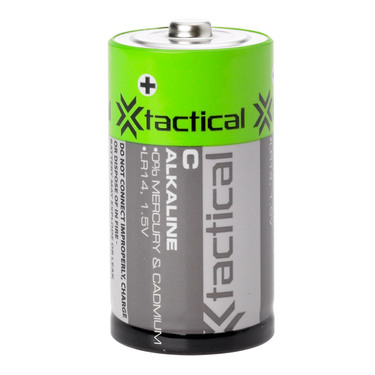 Tactical Alkaline Batteries 1.5V C 2 Pac