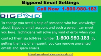 Needed Service |Bigpond Email  Settings 1-800-980-183