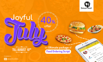 Investless and Earn more With Online Food Ordering Script;Now Available At 40% Off