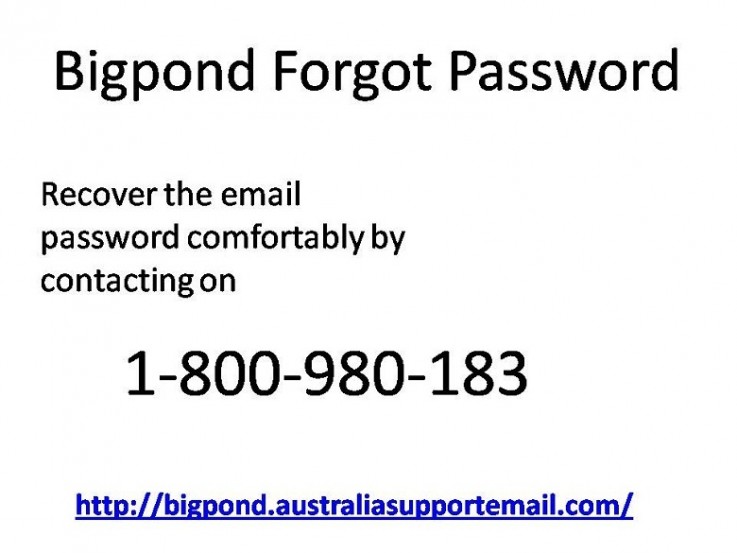 Bigpond Forgot Password 1-800-980-183 Quality Help