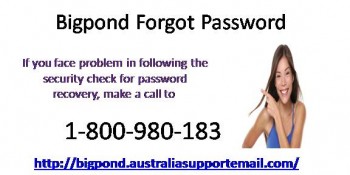 Forgot Password? Proper Help at 1-800-980-183 Bigpond