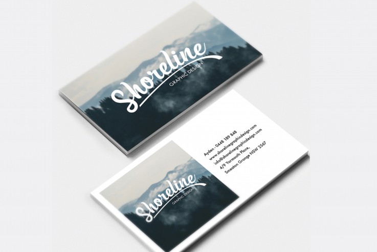 Shoreline Graphic Design business card printer