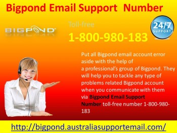 Bigpond Email Support Number 1800-980183