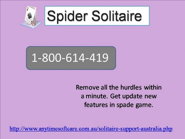 Acquire Instant Support To Play Spider Solitaire 1-800-614-419
