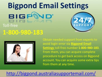 Handle Complex Issue Of Bigpond | Email Settings 1-800-980-183