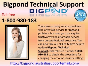 Solve Bigpond Technical Support Issue Via 1-800-980-183|Victoria