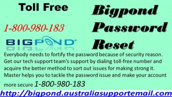Bigpond Password Reset Problems| Solve It By Dialing 1-800-980-183