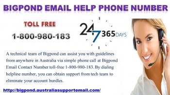 Bigpond Email Phone Number 1800980183