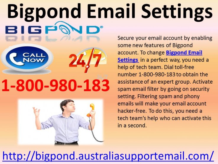 Change Bigpond Email Settings 1800980183
