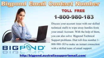 Dial Bigpond Email Number 1-800-980-183 