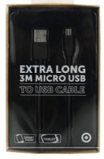 Target 3M Extra Long Micro USB To USB Ca