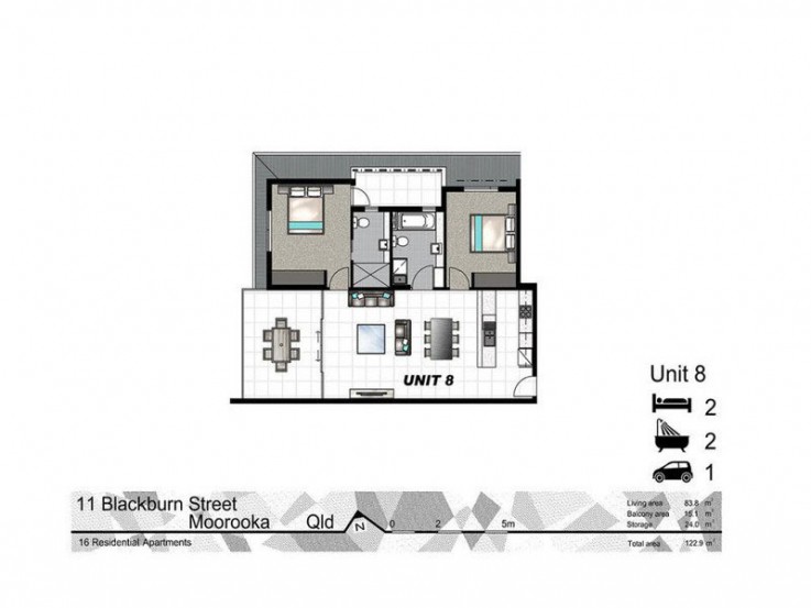 Unit 8 offering Privacy with Convenience