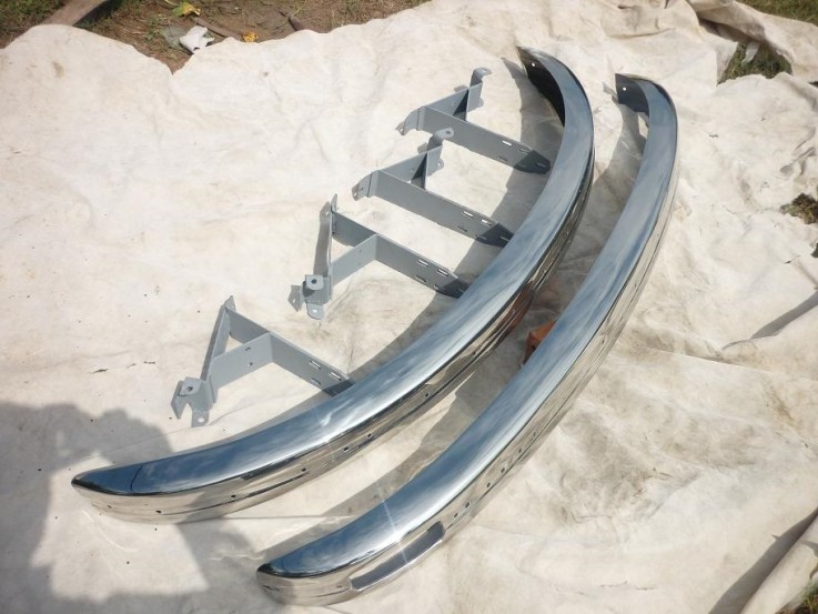 Volkswagen Beetle US Bumper 1974 -1979 in Stainless Steel