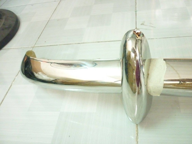Renault Dauphine Bumper 1956 -1967 in stainess steel