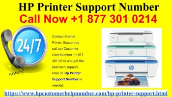 HP Printer Support +1 877 301 0214 