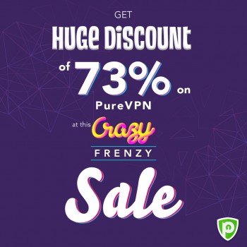 Get 73% Off on PureVPN's 1-year Plan on 