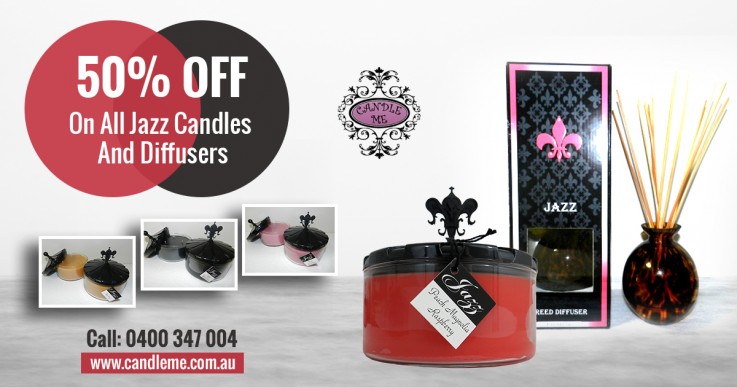 50% Off On All Jazz Candles & Diffusers