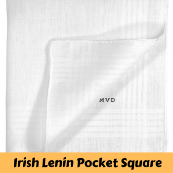 Hand rolled Irish linen pocket square