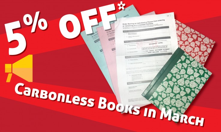 Grab the Deal now! 5% Off on Carbonless Books