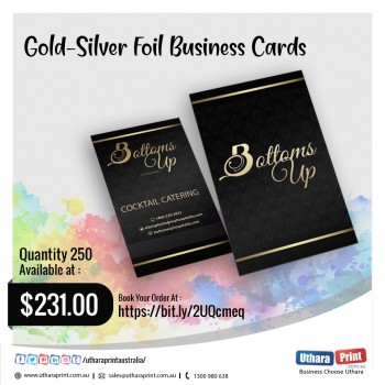 Gold-Silver Foil Business Cards