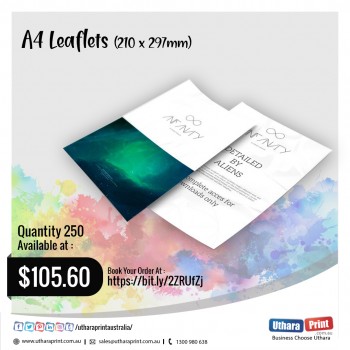 Uthara Print Australia - A4 Leaflets (210x297mm)