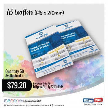 Uthara Print Australia - A5 Leaflets (148x210mm)