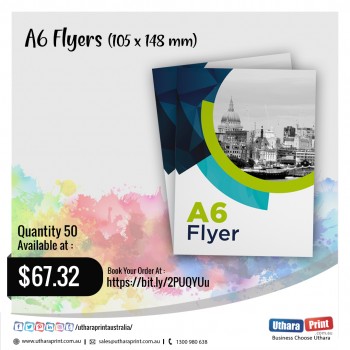 Uthara Print Australia - A6 Flyers (105x148 mm)