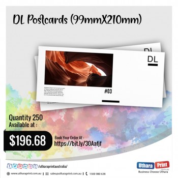 Uthara Print Australia - DL Postcards (99mmX210mm)