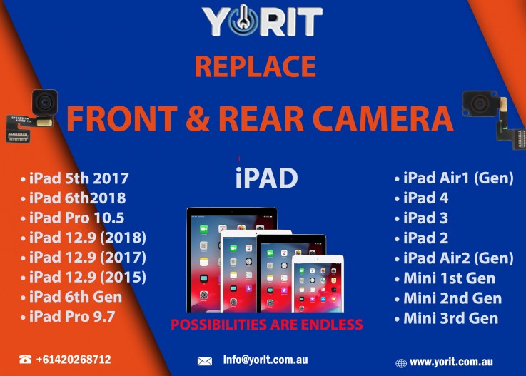 iPAD Front and Rear Camera Repair Service with YORIT