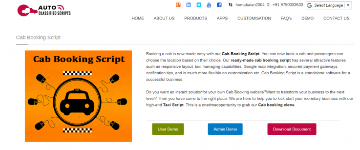 Uber Clone Script | OLA Script