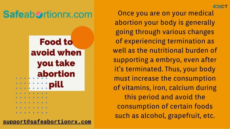 Care tips - Food to avoid when you take abortion pill?