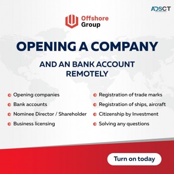 Opening a company and an bank account remotely