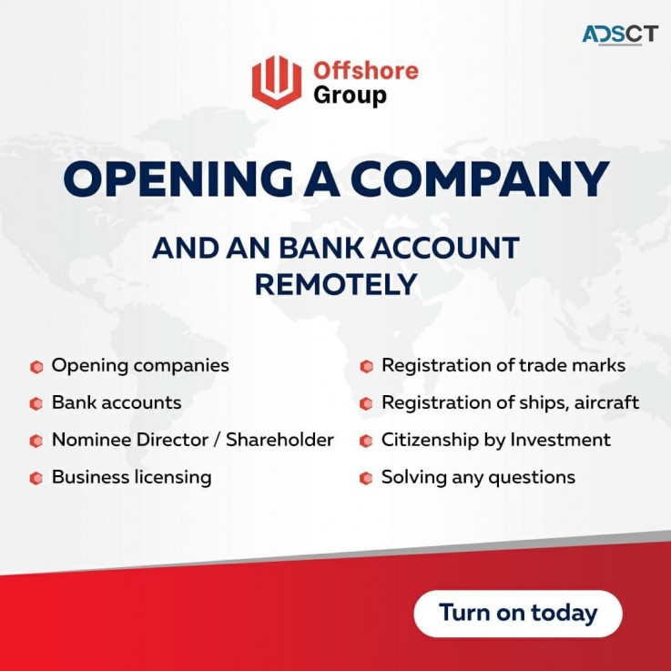 Opening a company and an bank account remotely